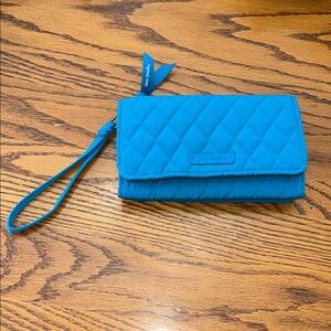 Vera Bradley Bahama Bay Blue Smartphone Wristlet Wallet